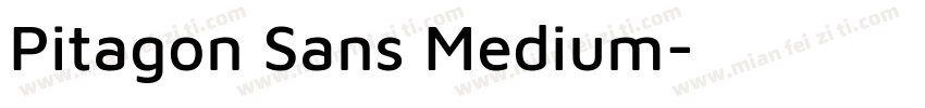 Pitagon Sans Medium字体转换